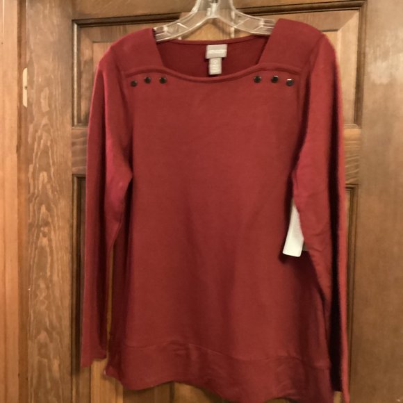Women's NWT Chico's Size 0 / Small Long Sleeve Top Shirt Blouse - Picture 1 of 4